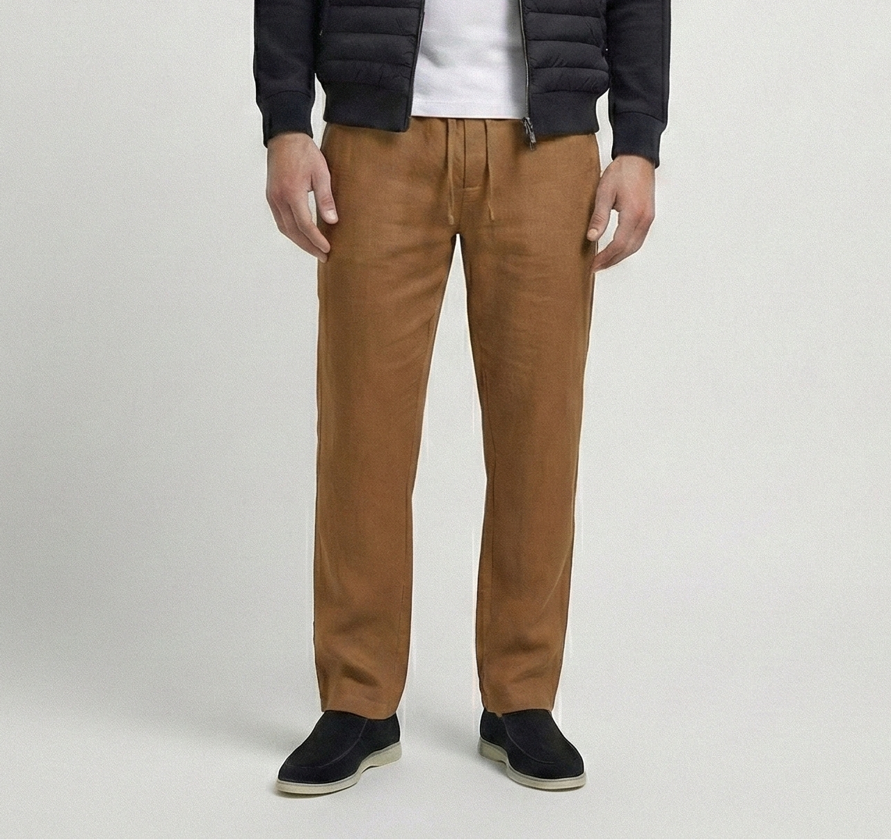 Brown Linen Pants