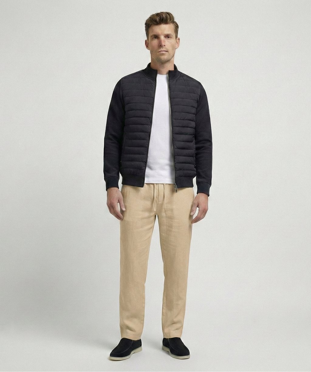 Beige Linen Pants