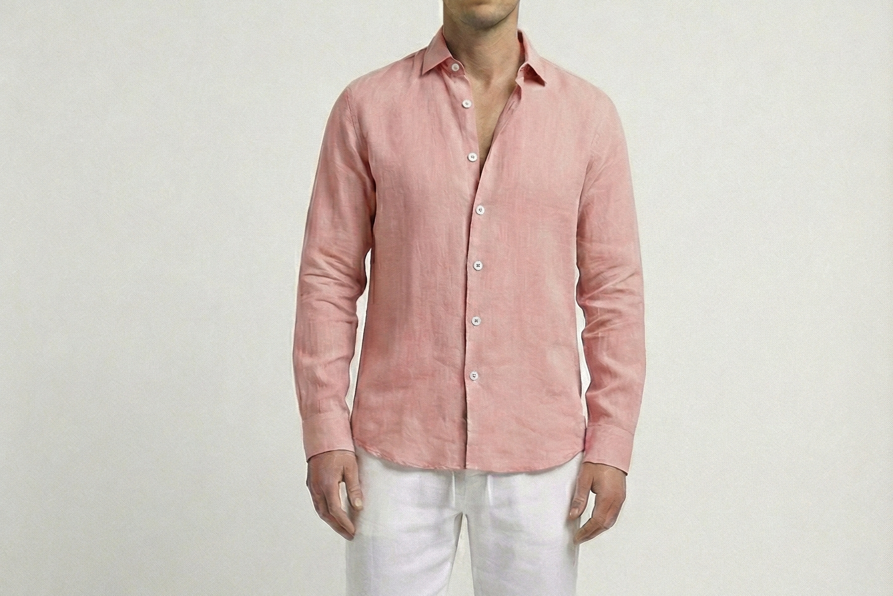 Pink Linen Shirt