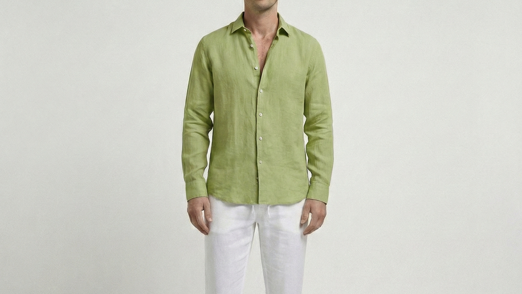 Light Green Linen Shirt