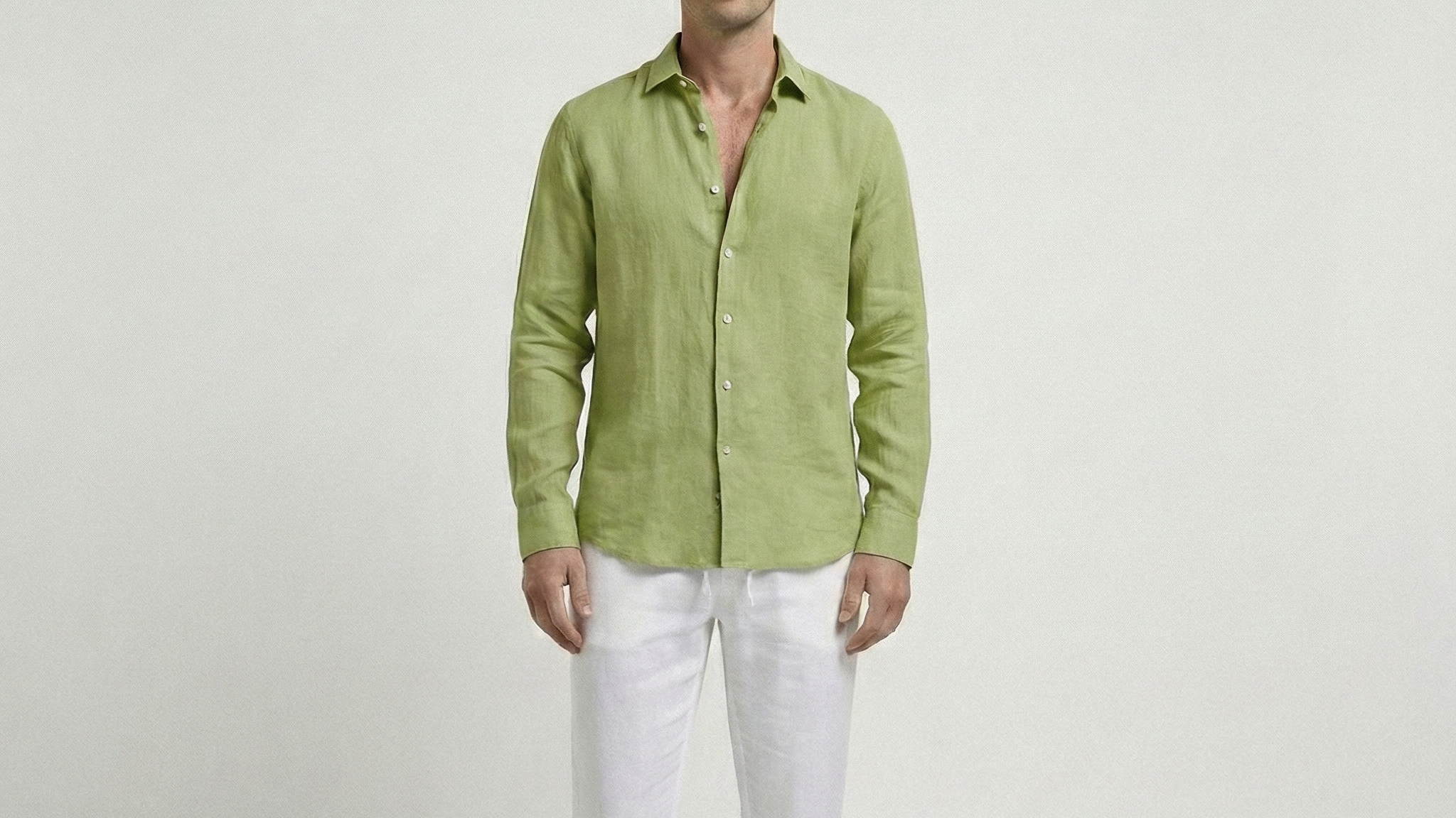 Light Green Linen Shirt