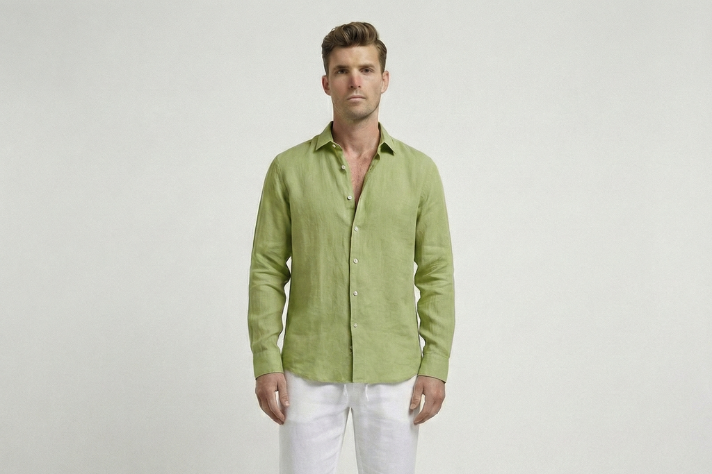 Light Green Linen Shirt