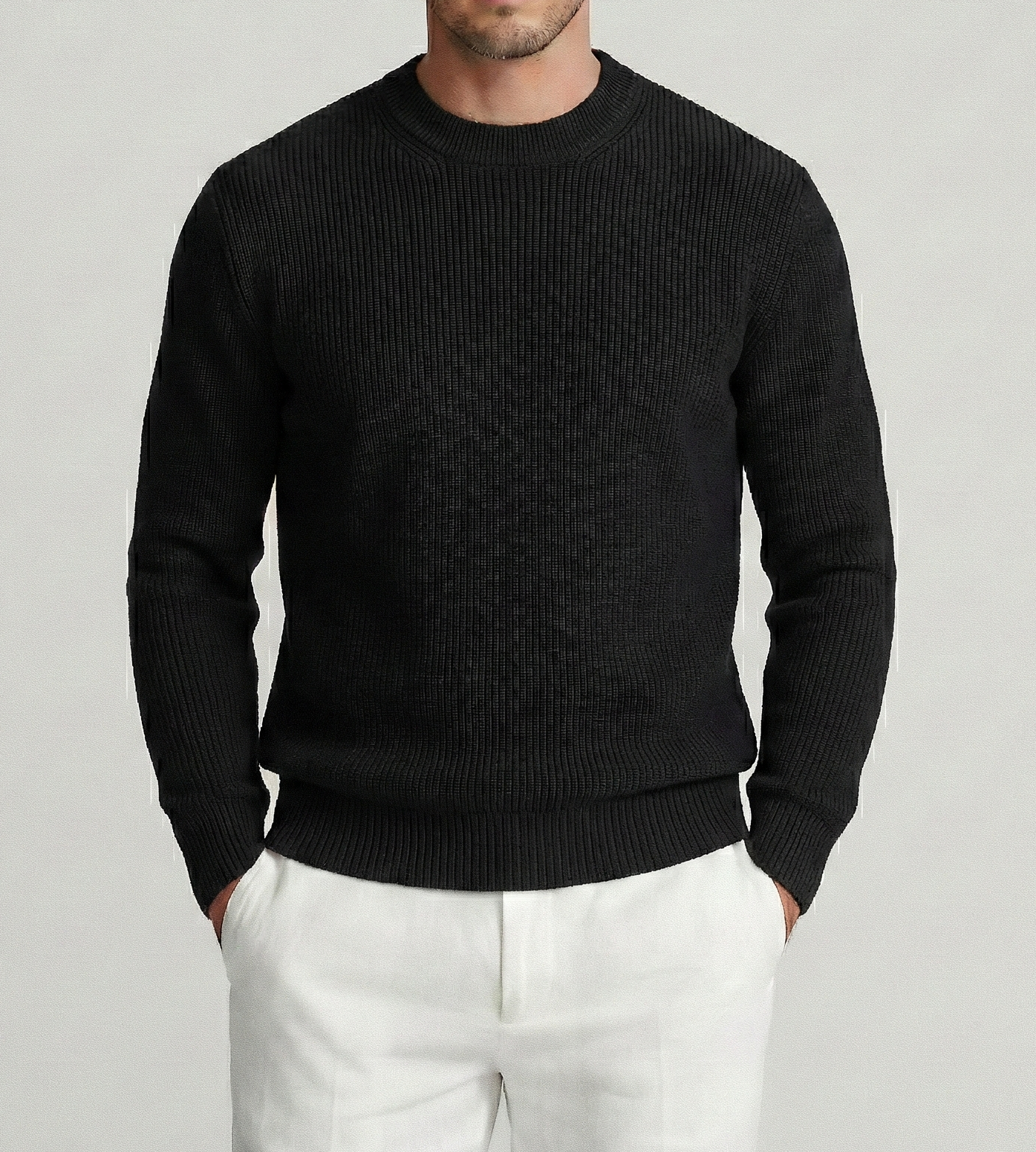 Black Rib Sweater