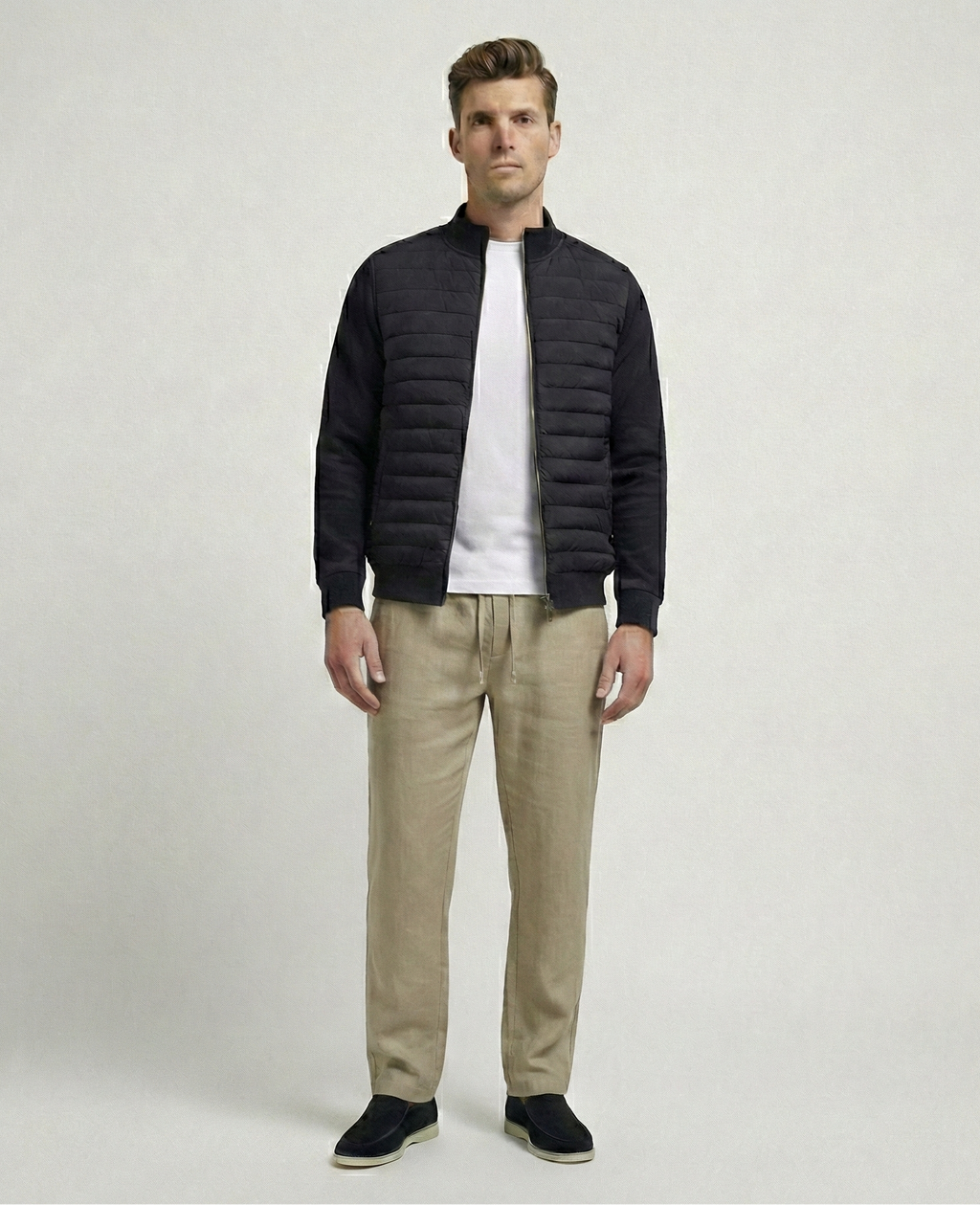 Khaki Linen Pants