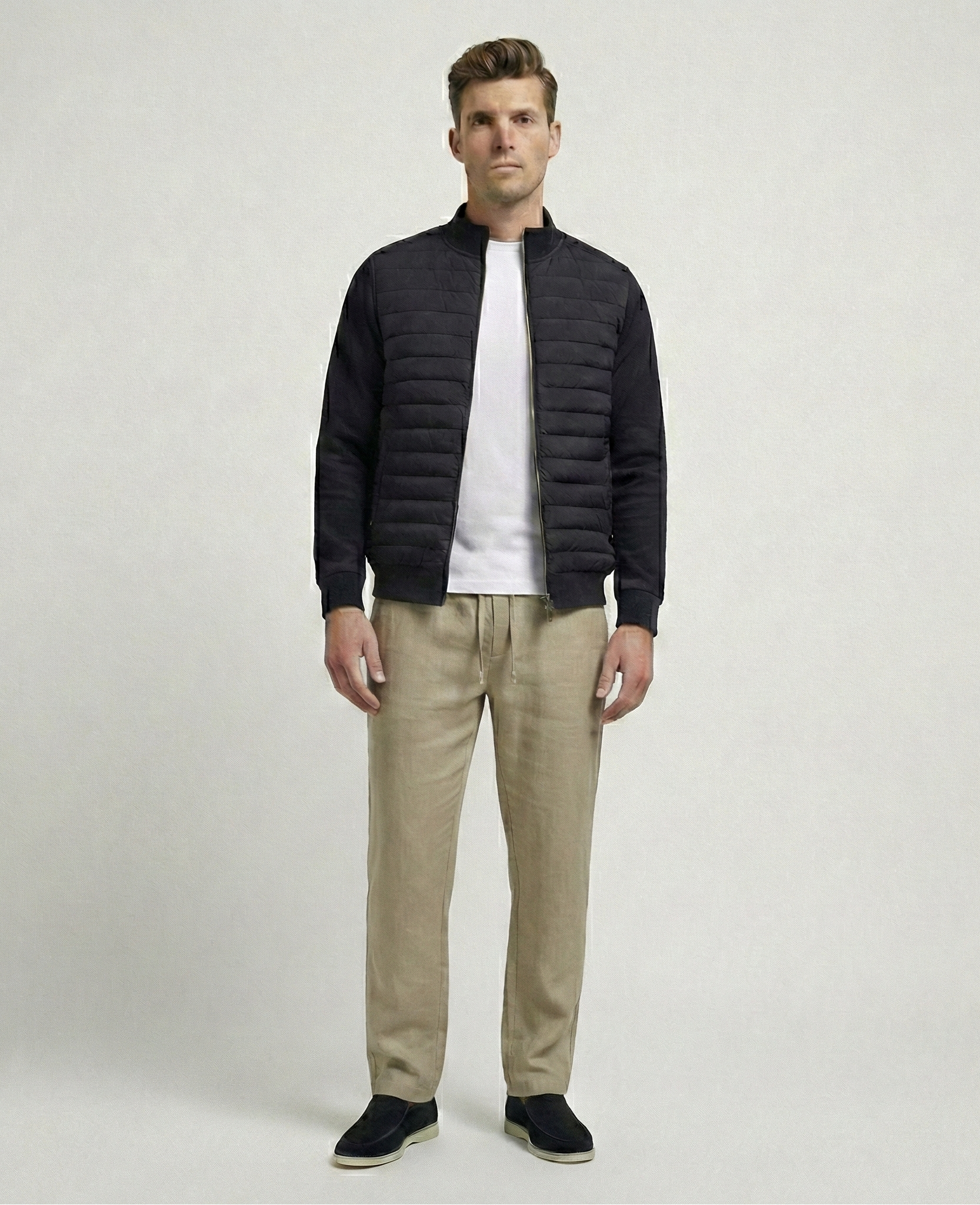Khaki Linen Pants