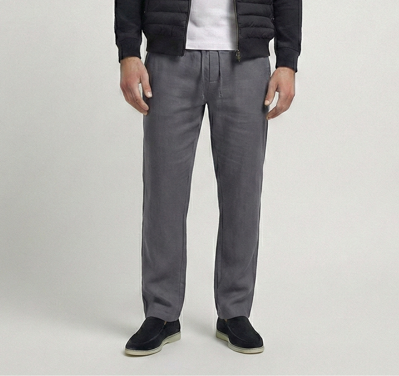 Gray Linen Pants