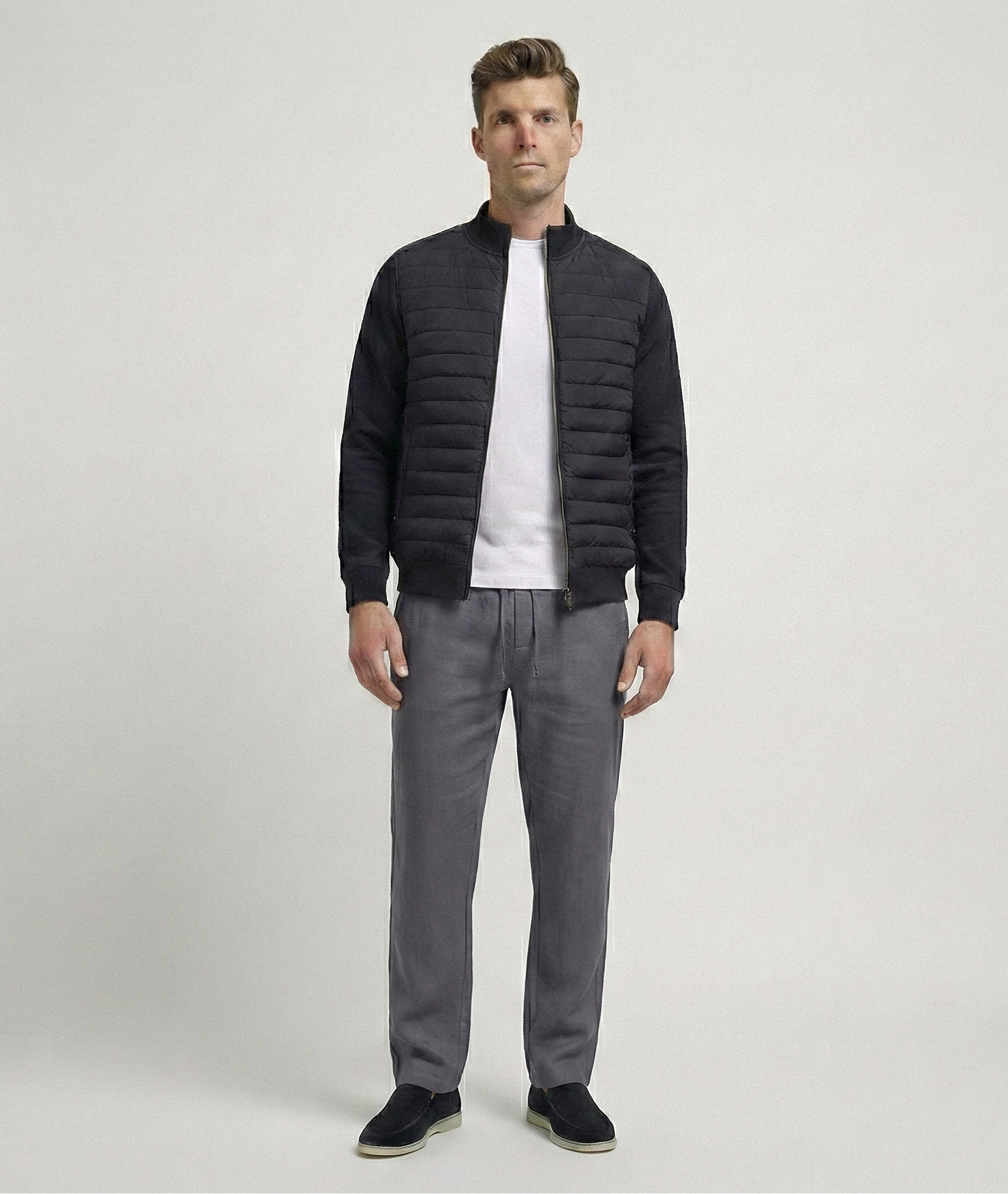 Gray Linen Pants