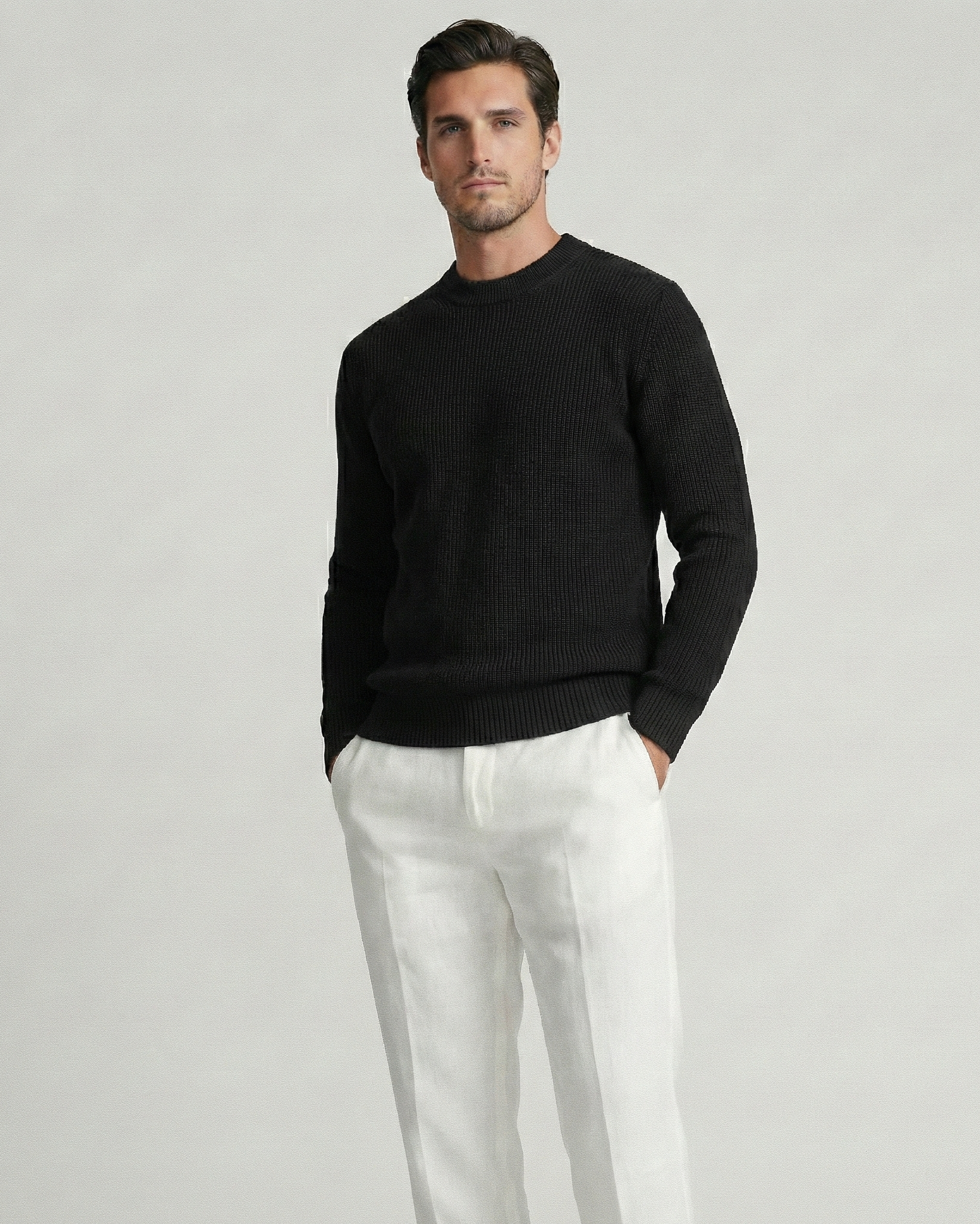 Black Rib Sweater