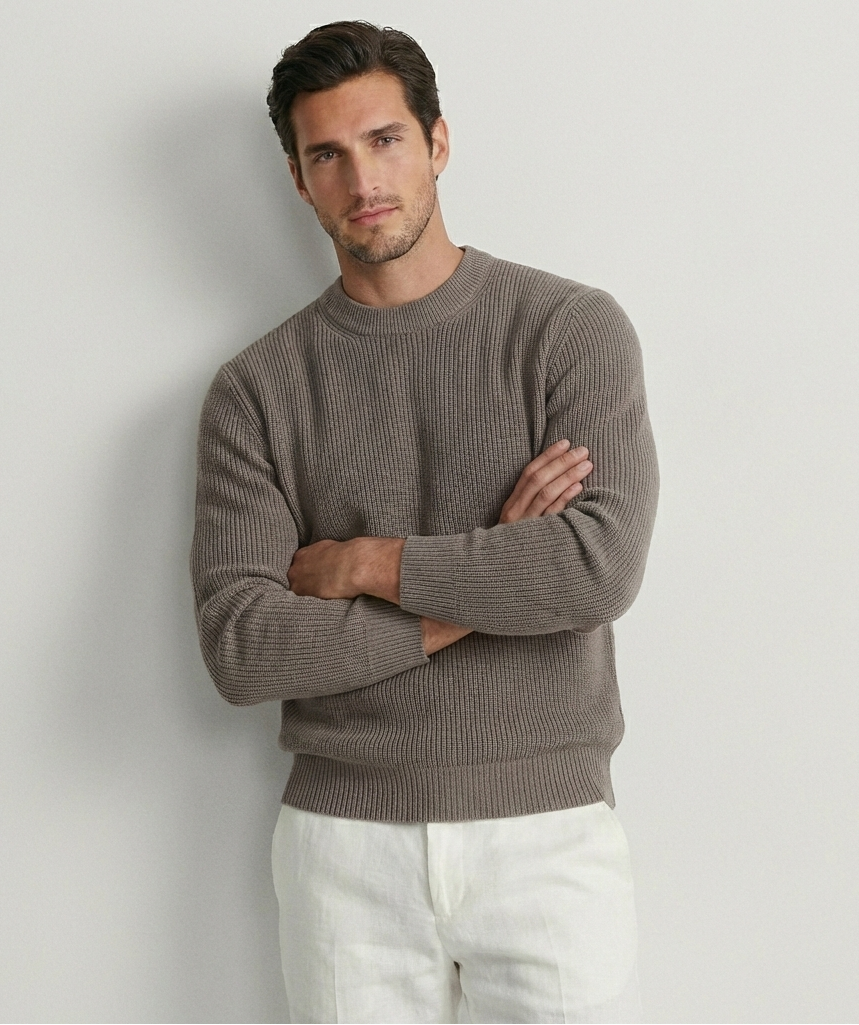 Gray Rib Sweater