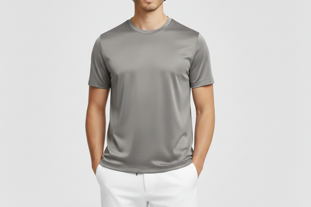 Gray Mercerized Shirt