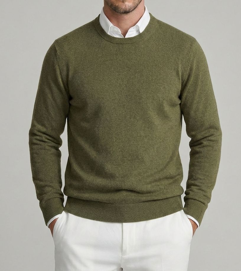 Khaki Merino Sweater