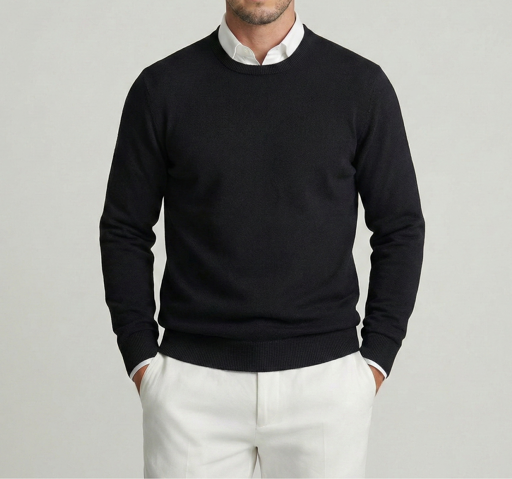 Black Merino Sweater