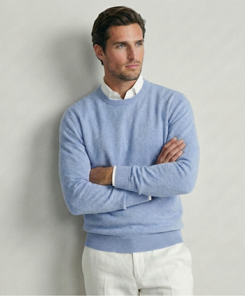 Blue Merino Sweater