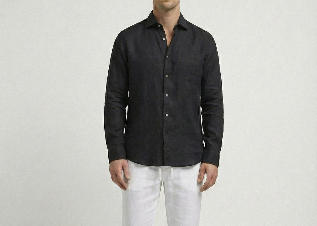 Black Linen Shirt
