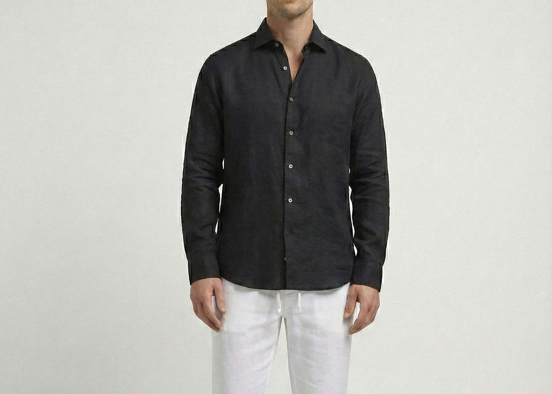 Black Linen Shirt