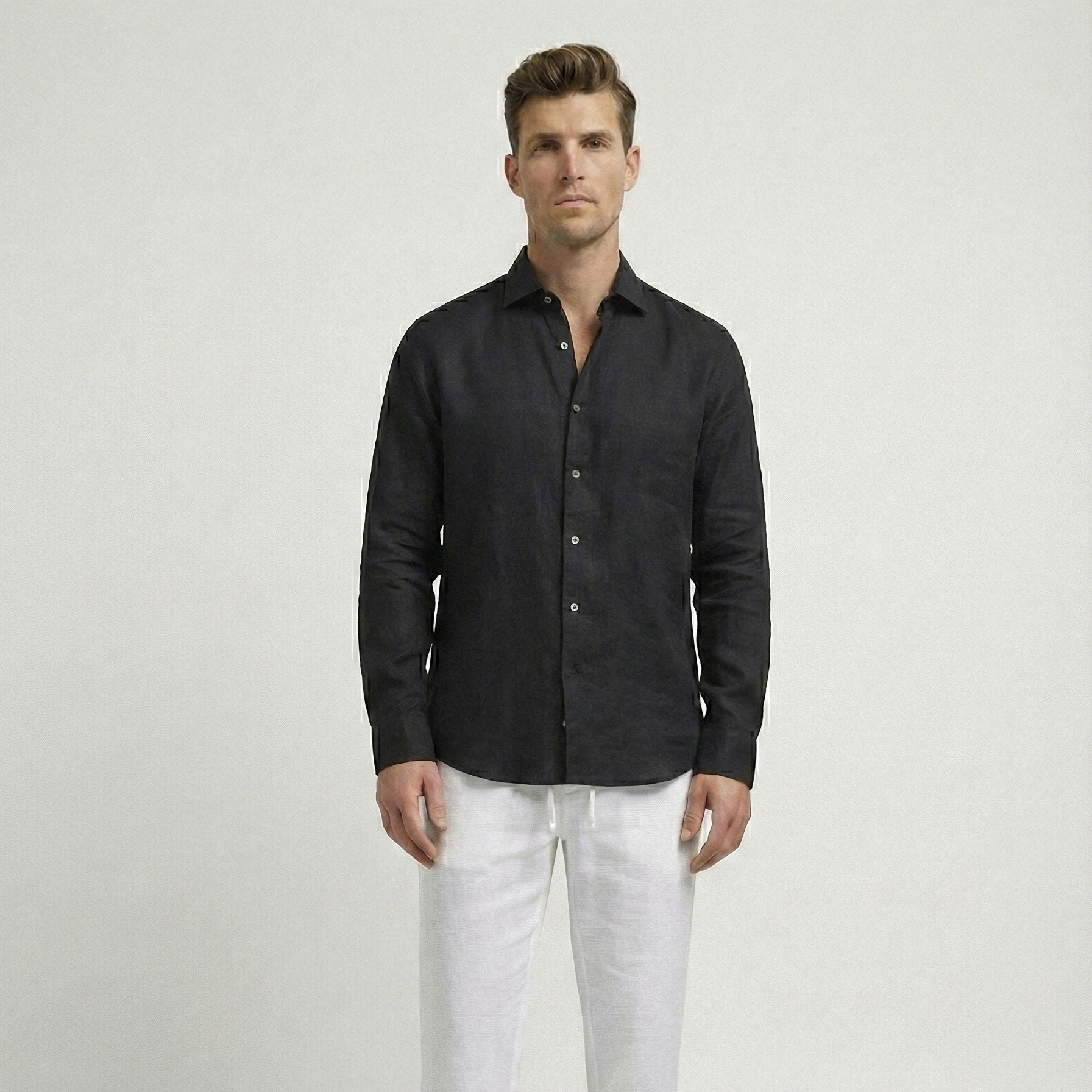 Black Linen Shirt