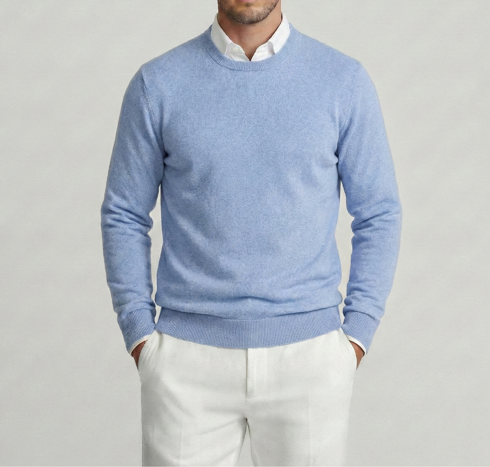 Blue Merino Sweater