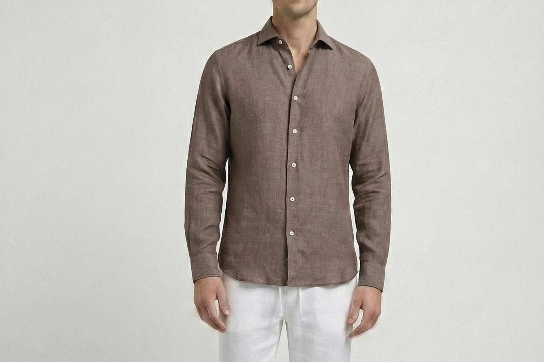 Brown Linen Shirt