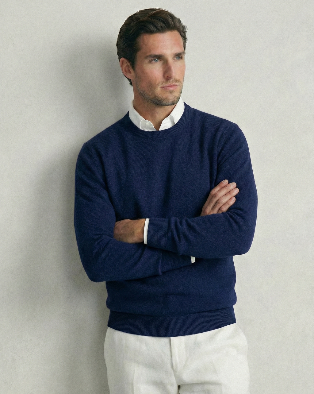 Navy Blue Merino Sweater