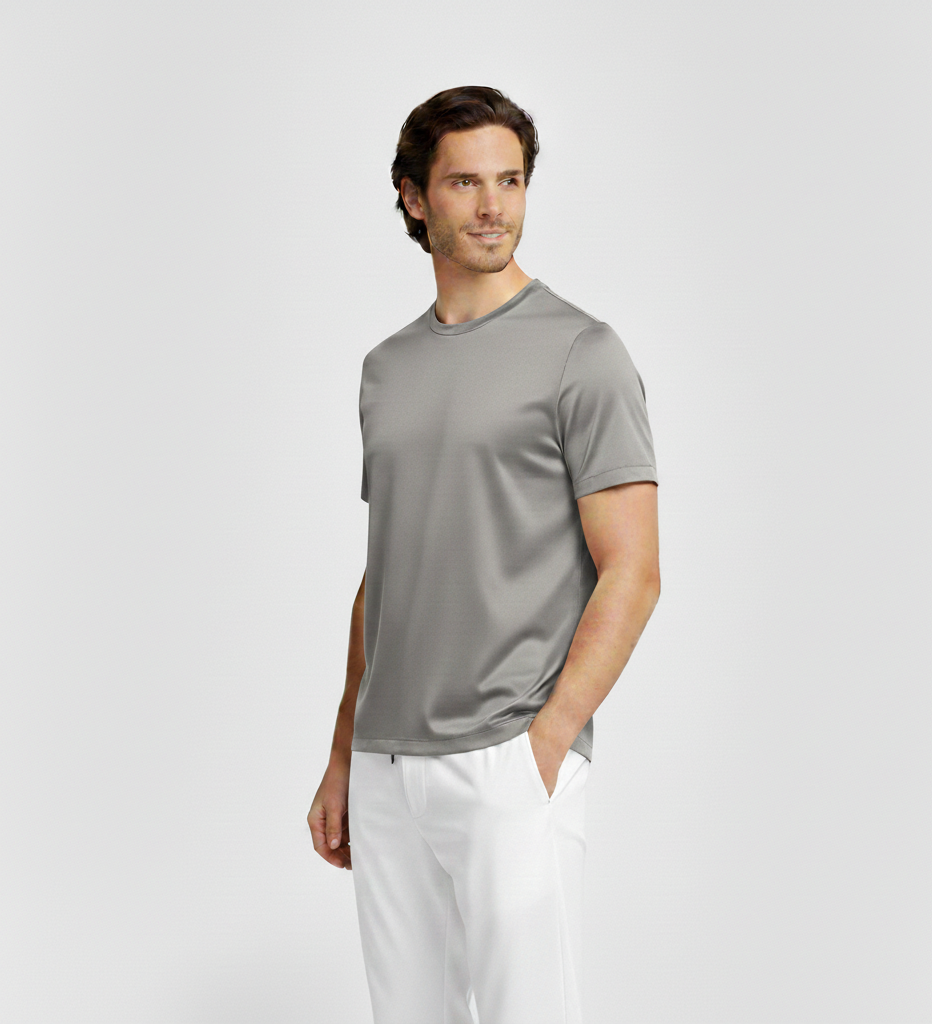 Gray Mercerized Shirt