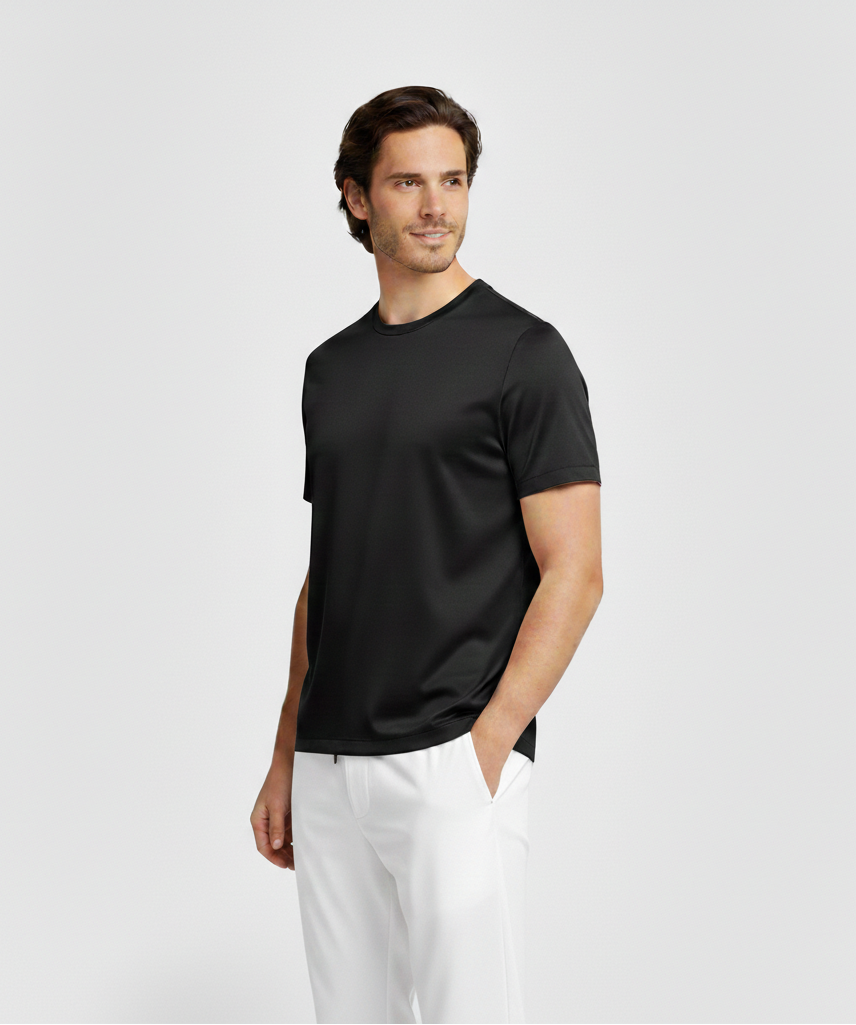 Black Mercerized Shirt