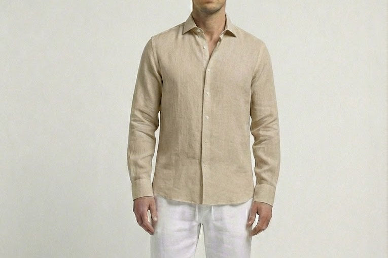Beige Linen Shirt
